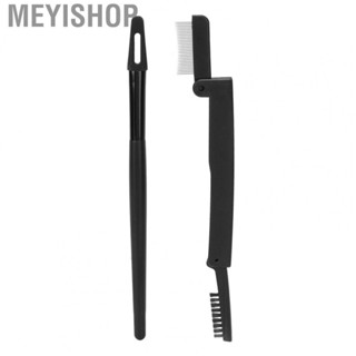 Meyishop Silicone Eyeliner  Accurate Flexible Black Eyelash Steel Comb Ergonomic Handle  for Makeup Beginner for Daily Life