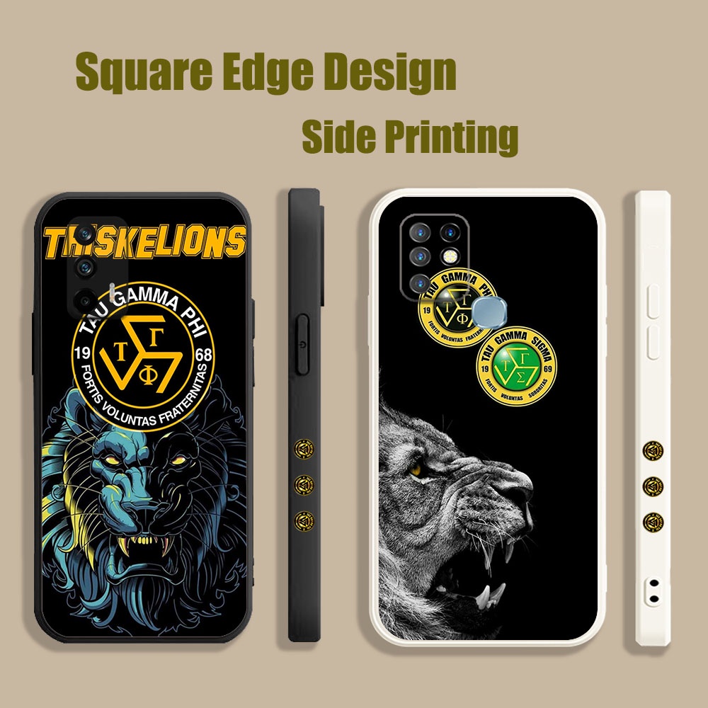 ปลอกสําหรับ Vivo S1 V21e Y76 Y73 V25e Triskelion ไอเดีย tau gam phi โลโก้ FRB01 เคสโทรศัพท์ขอบสี่เหล