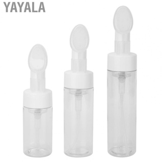 Yayala Mousse Foaming Bottle Silicone Brush Empty Refillable Facial  Foaming Bo