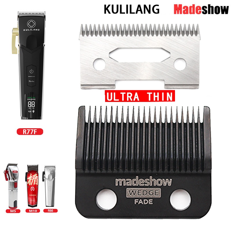 Madeshow Kulilang M5(F) M10 R66 R77F ใบมีดปัตตาเลี่ยนตัดผม แบบบางพิเศษ แบบเปลี่ยน