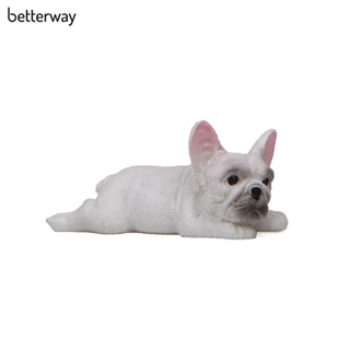 Betterway โมเดลฟิกเกอร์ PVC รูปปั้นสุนัข ขนาดเล็ก สําหรับตกแต่งรถยนต์