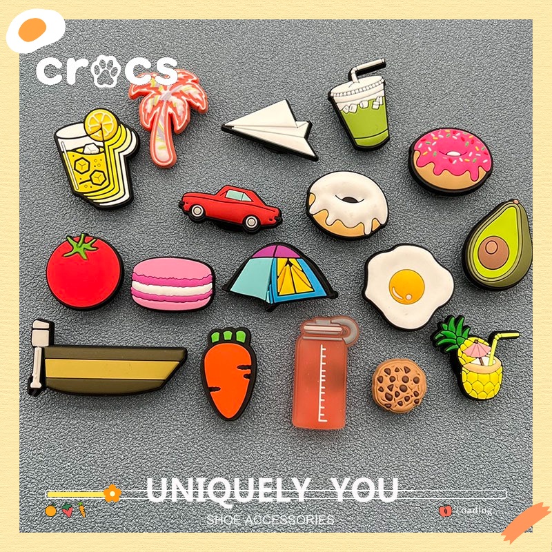Others 39 บาท หัวเข็มขัด รูปดอกไม้น่ารัก แฟชั่น 2023 สําหรับตกแต่งรองเท้า Crocs jibbitz Women Shoes