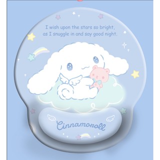 Kawaii Sanrioed แผ่นรองเมาส์ ซิลิโคนนิ่ม แบบหนา ลายการ์ตูนอนิเมะ Cinnamoroll น่ารัก สําหรับเล่นเกม สํานักงาน [ZXL]