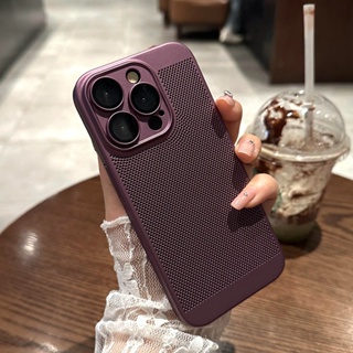 เคสไอโฟน11แข็งกันกระแทก หลังระบายอากาศพร้อมสครับบางเฉียบ สำหรับ iPhone 14 Pro max 12 13 11 Pro XR SE2 XS Max X 8 7 Plus SE3 10x