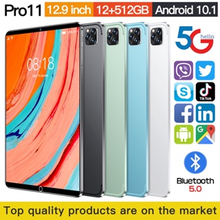 ขายส่งแท็บเล็ตPro11  12GB+512GB 8MP+13MP Android 10 core 8800mAh ขนาด 10.1นิ้วหน้าจอความละเอียดสูงหน้าจอ IPS/ส่งฟรี