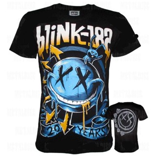 เสื้อยืดแขนสั้น พิมพ์ลายวงร็อค Blink 182 Theroxx 20 ปี