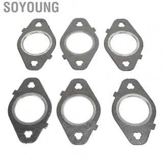 Soyoung Engine Gasket  6pcs Rustproof  Aging High Performance Exhaust Manifold Gasket Set  for Cummins 5.9 L 6.7L 24V