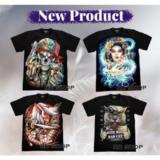 เสื้อยืดเรืองเเสง 3D งานจิวมิติใหม่ ปักหมุดด้วยเงินประดับลาย เรืองเเสงในที่มืด เเบรนด์เเท้ Rockchang by RD-Shop T-shirts