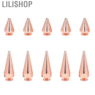 Lilishop Punk Cone Spikes Studs  Easy To Install Punk Cone Studs Leather Rivets 10 Pcs  for Clothing