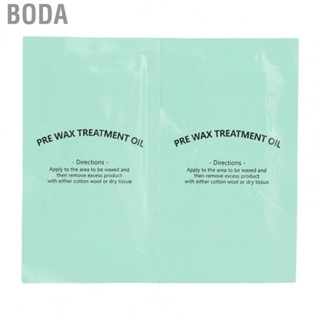 Boda Pre Waxing Clean Wipe  2pcs Green Natural Ingredients ABS Pre Wax Hair  Wipe  for Hair  Effect for Cleaning Your Skin for Moisturizing Skin