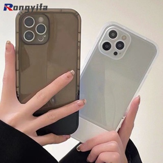 เคสโทรศัพท์มือถือแบบนิ่ม TPU PC ใส พร้อมที่ตั้งวาง เรียบง่าย สําหรับ Vivo Y20 Y20i Y20S Y20T Y20A Y12A Y12S Y11S Y52S Y54S Y31S Y55 Y75 T1 5G