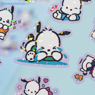 Adhyu สติกเกอร์การ์ด ลาย Sanrio Hello Kitty Kuromi Pachacco Goo สําหรับตกแต่งสมุดไดอารี่ 5 ชิ้น