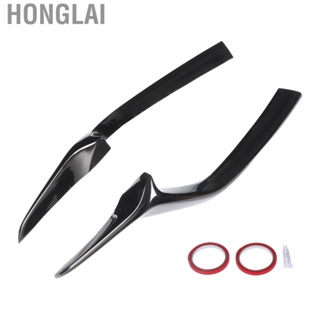 Honglai Front Lower Grille Trim  Bumper Grill Cover ABS Plastic Colorfast Glossy Black 2Pcs  for CX‑5 CX‑8 2017‑2019