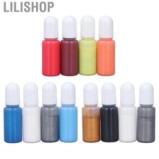 Lilishop Epoxy Resin Pigment  Resin Dye Safe 4 Colors Simple Operation  for Jewelry Making for Clothing