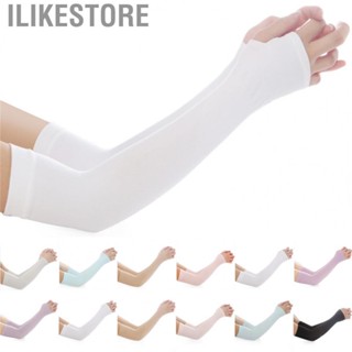 Ilikestore Ice Silk Sunscreen Sleeves Summer Cooling Arm for Men Women Outdoors Activity Driving