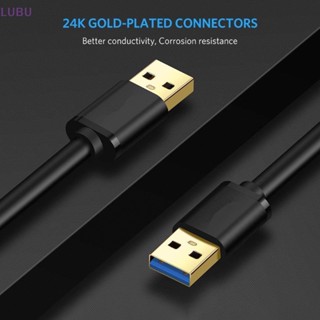 Lubu ใหม่ สายเคเบิลต่อขยาย USB เป็น USB A ตัวผู้ เป็น USB 3.0 2.0 สําหรับฮาร์ดดิสก์