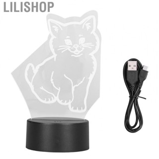 Lilishop 3D Touch Lamp Durable Acrylic 3D  Lamp Soft Warm Light Unique Design For