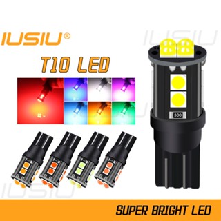 Iusiu ใหม่ หลอดไฟเลี้ยว LED T10 168 194 W5W WY5W 12SMD 3030 12v สําหรับติดป้ายทะเบียนรถยนต์ รถจักรยานยนต์