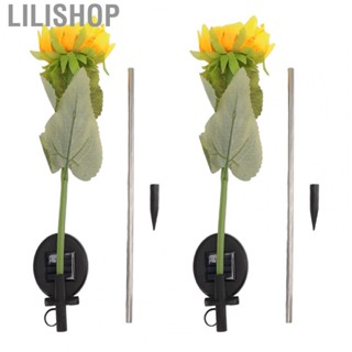 Lilishop Outdoor Decorative Lights 2 Pcs Sunflower Solar Lights IP65