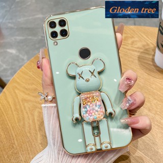 เคสโทรศัพท์มือถือ ซิลิโคนนิ่ม กันกระแทก ลายต้นไม้ Gloden สําหรับ Realme C15