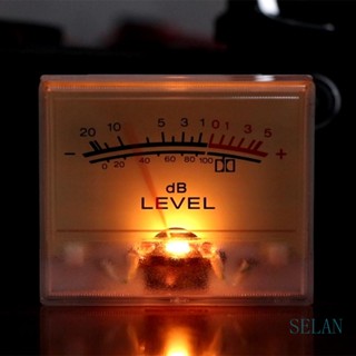 Selan เครื่องวัดระดับ VU แบบพกพา ประสิทธิภาพสูง DB หัวสี่เหลี่ยม กล่องสี่เหลี่ยม VU Meter Backlit