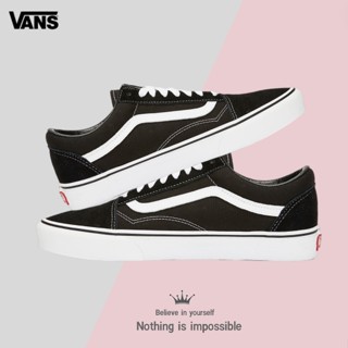 〖ของแท้พิเศษ〗Vans Old Skool Black Mens and Womens Sports Sneakers VN000D3HY28