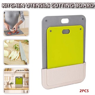 Space Saving Cutting Boards for Kitchen Chop Cutting Board Set with Storage Case