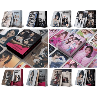 โปสการ์ด อัลบั้มรูปภาพ LE SSERAFIM FEARLESS LOMO card Kpop Yunjin Kazuha จัดส่งที่รวดเร็ว จํานวน 55 ชิ้น