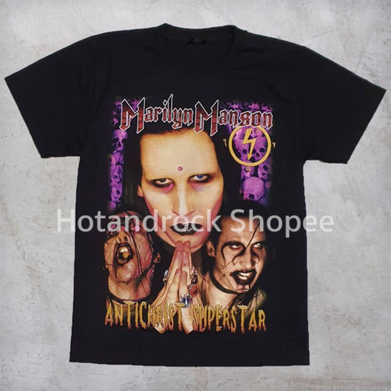 เสื้อวงสีดำ Marilyn Manson TDM 1807 Hotandrock
