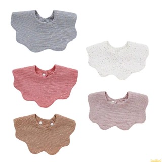 Innlike1 ผ้ากันเปื้อน ผ้าฝ้าย สีบรอนซ์ สําหรับเด็กทารกวัยหัดเดิน