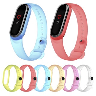 Lianli For Xiaomi Mi Band 5 Silicone Sports Wristband Transparent Strap Replacement