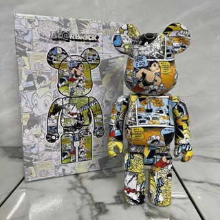 Bearbrick บล็อกตัวต่อ รูปหมี 400% Labubu Atong Mumi Mouse Influencer ของเล่นสําหรับเด็ก