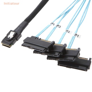 [Initiatour] ฮาร์ดไดรฟ์เชื่อมต่อสายเคเบิล Mini 4 SAS 36-Pin SFF-8087 To 4 SAS 29-Pin SFF-8482