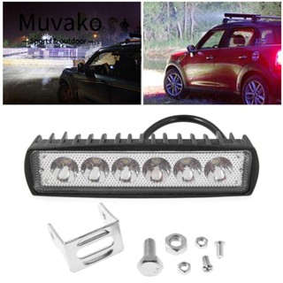 Muvako 12 V Super Bright 800 LM 6 LED 18 W ไฟสำหรับติดรถยนต์