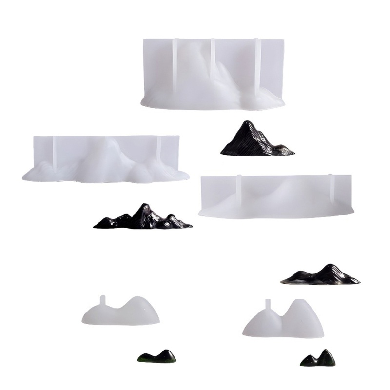 YU Mountain Peak แม่พิมพ์ซิลิโคนสําหรับและสบู่ทํา - ทําความสะอาดง่ายและจัดเก็บเหมาะสําหรับผู้เริ่มต้
