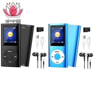 เครื่องเล่นเพลง MP3 บลูทูธ 5.0 พร้อมการ์ด TF 32GB FM หูฟัง HiFi แบบพกพา