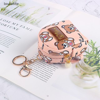 Leth กระเป๋าใส่เหรียญ ลายการ์ตูนหมีน่ารัก สําหรับเด็กผู้หญิง Kawaii Mini Wallet กระเป๋าใส่บัตรเครดิต แตกต่างกันไป