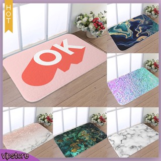 [vip] พรมเช็ดเท้า ลายหินอ่อน กันลื่น ทนทาน ขนาด 40x60 ซม. สําหรับตกแต่งบ้าน ห้องน้ํา