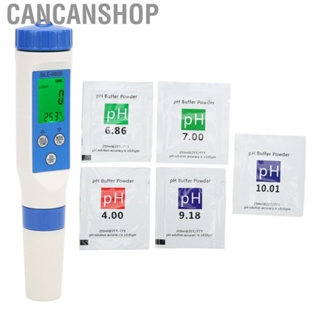 Cancanshop PH TDS EC Salinity Temperature Tester  High Sensitivity Glass Electrode Water Quality Meter Detachable Synchronous Data with  for Sewage