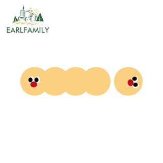 Earlfamily สติกเกอร์ ลายการ์ตูนนกอินทรีย์ สีเหลือง กันน้ํา กันรอยขีดข่วน 13 ซม. X3.0 ซม. อุปกรณ์เสริม สําหรับติดตกแต่งรถยนต์ แล็ปท็อป