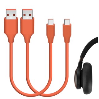 Geekria สายชาร์จหูฟัง Micro-USB เข้าได้กับ JBL Endurance Peak LIVE 400BT 500BT (1 ฟุต 30 ซม. 2 แพ็ค)