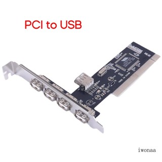 Iwo อะแดปเตอร์การ์ดควบคุม PCI เป็น USB 2 0 4 พอร์ต สําหรับเมาส์ USB