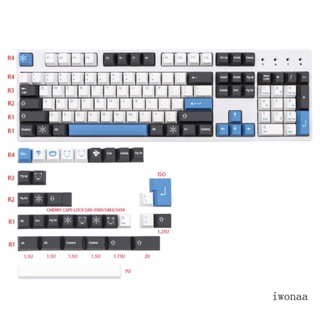 Iwo ปุ่มกดคีย์บอร์ด ลายการ์ตูนอนิเมะ Cherry MX Switch 7U 137 คีย์ สําหรับ Cherry