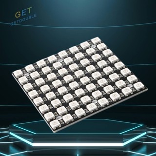 [Getdouble.th] Ws2812 บอร์ดทดลอง 64 บิต 5050 RGB LED โมดูลไดรฟ์ในตัว [Getdouble.th]