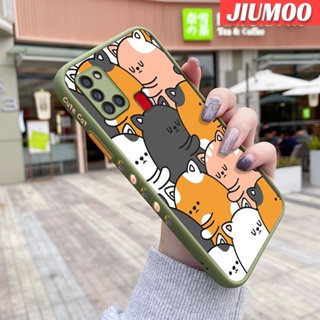 เคสโทรศัพท์มือถือ ซิลิโคนแข็ง บาง กันกระแทก ลายการ์ตูนแมวน่ารัก สําหรับ Samsung galaxy A21s