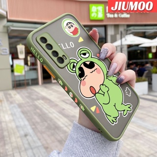 เคสมือถือ แบบใส ลายการ์ตูนชินจัง ขอบสี่เหลี่ยม กันกระแทก สําหรับ Huawei Y7A P Smart 2021