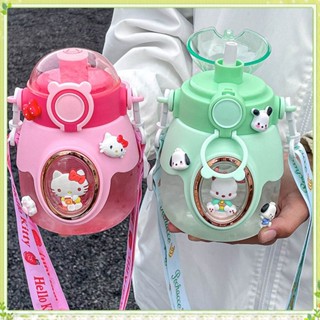 ขวดน้ํา ลายการ์ตูน Sanrio น่ารัก ไร้ BPA ความจุเยอะ 800 มล. สําหรับเด็กนักเรียน