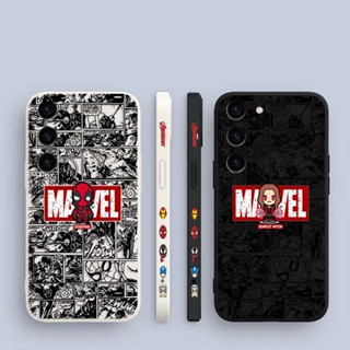 เคสโทรศัพท์มือถือซิลิโคน พิมพ์ลายการ์ตูนแม่มด Deadpool Marvel มีลายด้านข้าง สําหรับ Samsung Galaxy S23 S22 S21 S20 FE Ultra Plus S10 S10E S9 S8 Lite Plus 5G