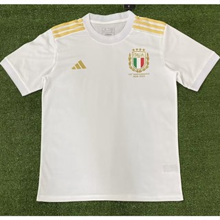 เสื้อกีฬาแขนสั้น ลายทีมชาติฟุตบอล Italy 125th Anniversary Edition Jersey S-XXL ชุดเหย้า แห้งเร็ว สําหรับผู้ชาย