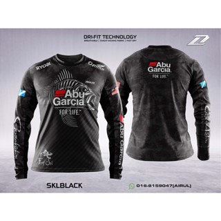 เสื้อยืดแขนยาว ลาย BAJU PANCING Abu Garcia JERSEY Lengan Panjang Micorfiber Udang Shimano Daiwa สําหรับผู้ชาย